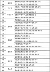 2023年度安徽省中小企业公共服务示范平台组织推荐