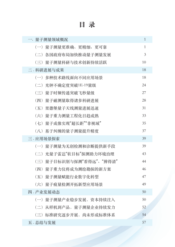 量子测量技术与产业发展白皮书