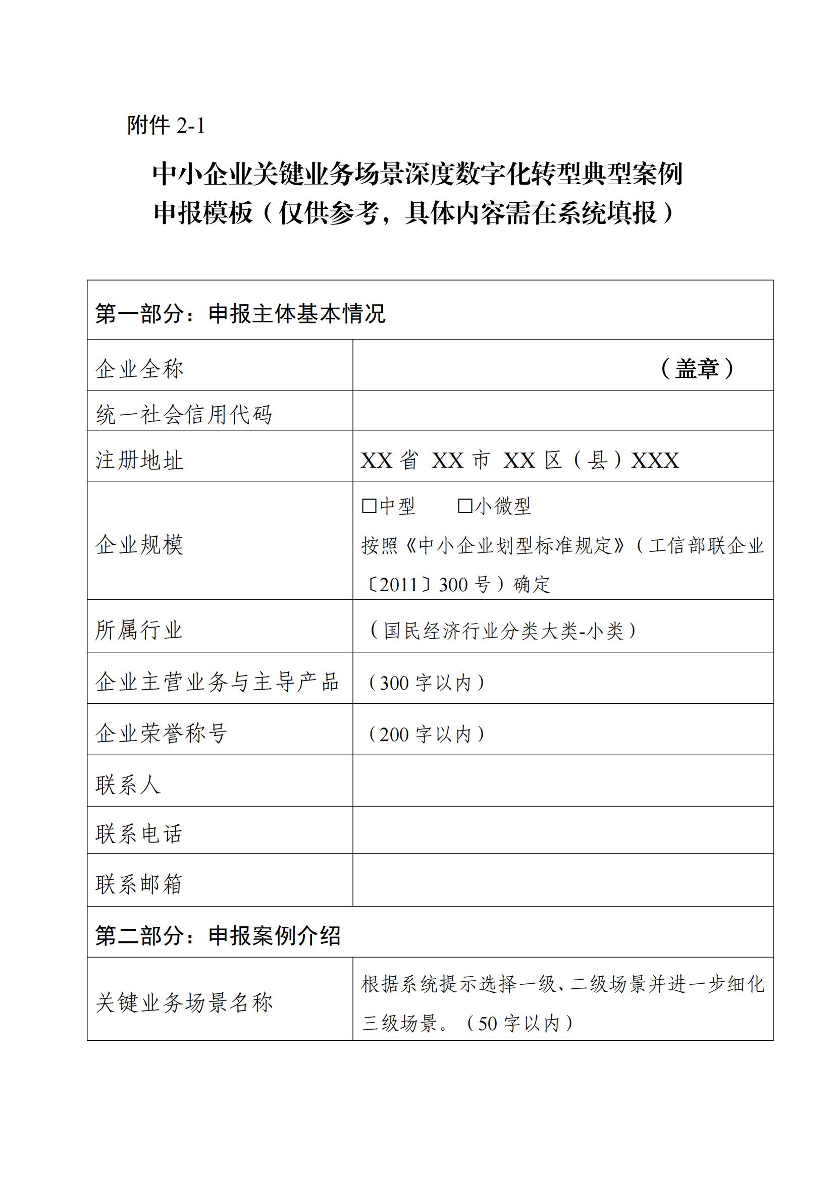 合肥市工业和信息化局层转工业和信息化部中小企业局关于征集2024年度中小企业数字化转型典型案例的通知