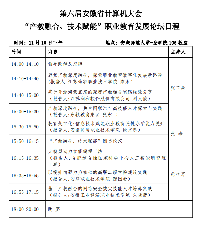 第六届安徽省计算机大会