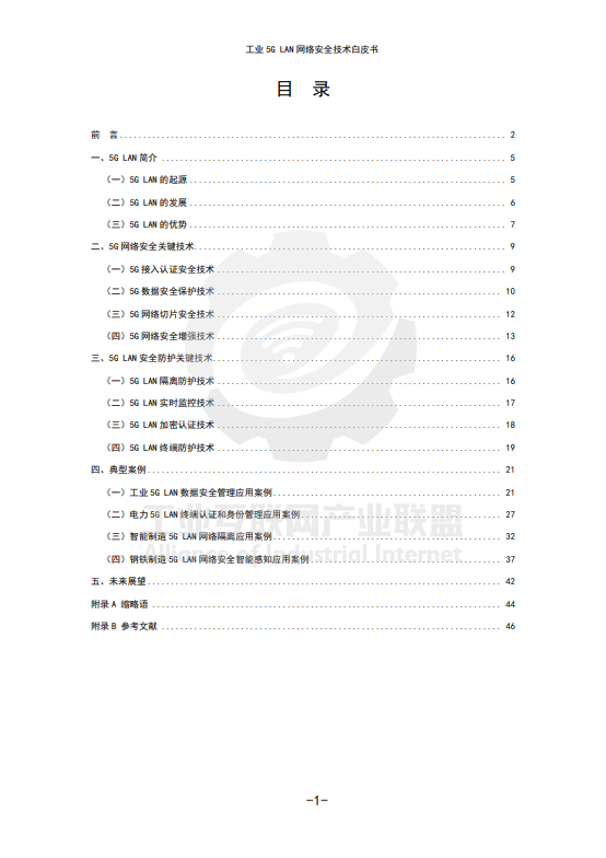 工业5G LAN网络安全技术报告